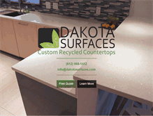 Tablet Screenshot of dakotasurfaces.com